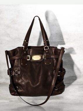Michael Kors Retro Vintage Shoulder Brown Leather Bag